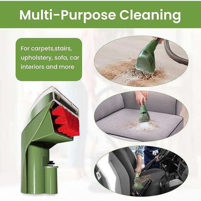 1400B Little Green Machine Attachments for Bissell–3 Tough Stain Brush Tool Replacement Compatible with 1400B 3860 1425 1400W 1400 1844 2290A Series,Green,2 Brush,4 Replacement Brush - Image 5